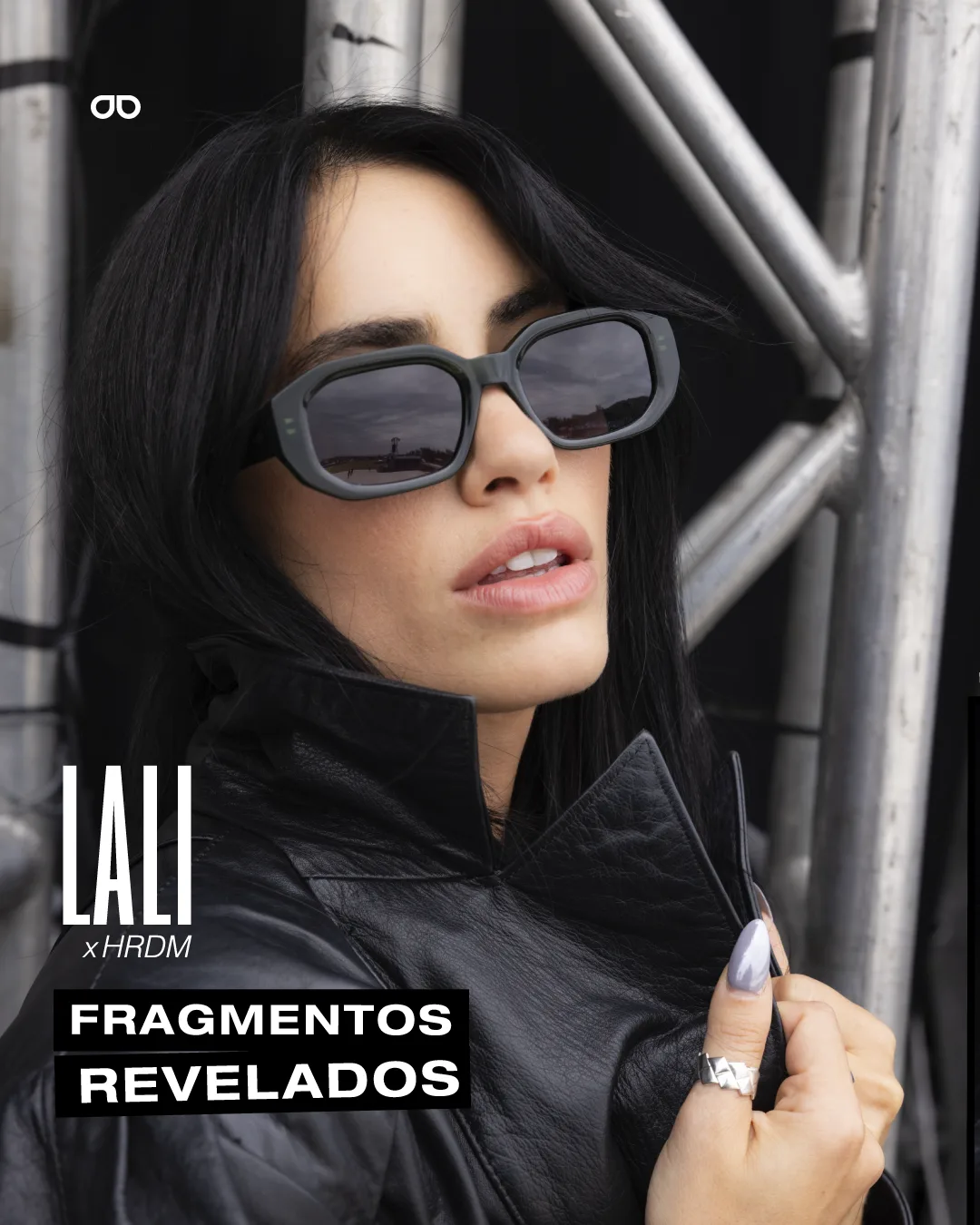 Campaña de Hardem con Lali: anteojos de sol negros